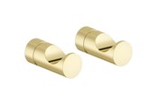 Baderomstilbehør - Damixa Towel hook (2 pcs) polished brass - 483067700