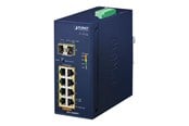 Switch/splitter - PLANET IGS-1020PTF Industrial 8-Port 10/100/1000T 802.3at PoE + 2-Port 100/1000X SFP Ethernet - IGS-1020PTF