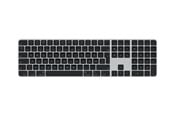 Tastatur - Apple Magic Keyboard with Touch ID and Numeric Keypad for Mac models with silicon - Black Keys - Norwegian - Tastatur - Norsk - Sølv - MMMR3H/A