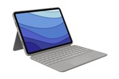 Tastatur - Logitech Combo Touch - keyboard and folio case - with trackpad - QWERTY - Spanish - sand - Tastatur & Foliosett - Spansk - Beige - 920-010169