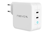 Mobil - Adaptere og ladere - Nevox Charger GaN power adapter - 2 x USB-C - 100 Watt - HC-1918