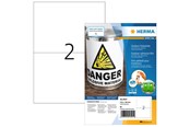 Papir, Fotopapir & Etiketter - HERMA Weatherproof outdoor film labels A4 210 x 148 mm white - 9541