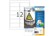 Papir, Fotopapir & Etiketter - HERMA Weatherproof outdoor film labels A4 99.1 x 42.3 mm white - 9538