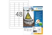 Papir, Fotopapir & Etiketter - HERMA Weatherproof outdoor film labels A4 45.7 x 21.2 mm white - 9536