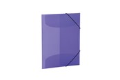 Mapper & Ordrebrett - HERMA Elasticated folder A4 PP translucent violet - 19581