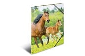 Mapper & Ordrebrett - HERMA Elasticated folder A4 PP Horses - 7140