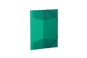 Mapper & Ordrebrett - HERMA Elasticated folder A4 PP translucent dark green - 19509