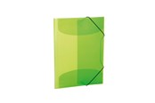 Mapper & Ordrebrett - HERMA Elasticated folder A3 PP translucent light green - 19520