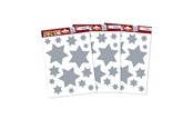 Dekorasjon - HERMA Set window pictures christmas stars silver - 15547