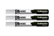 Skrive- & Tegneverktøy - Nobo Chalkmaker - marker - white (pack of 3) - 34438398