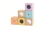 Babyleker - PLANTOYS Aktivitetsklodser - pastel - PT-5257