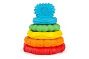 Babyleker - Baby Einstein Stack & Teethe™ Multi-Textured Teether Toy - BE-12356