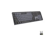 Tastatur - Logitech MX Mechanical Wireless Illuminated Performance Keyboard Graphite - Clicky - ND - Tastatur - Nordisk - Svart - 920-010755