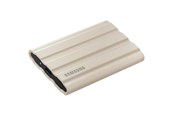 SSD - Samsung Portable SSD T7 Shield - 1TB - Beige - Ekstern SSD - USB 3.2 Gen 2 - MU-PE1T0K/EU