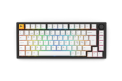 Tastatur - Glorious GMMK PRO 75% Pre-built ISO - Nordisk - Black - Gamingtastatur - Uten numpad - Nordisk - Hvit - GLO-GMMK-P75-FOX-ISO-B-N