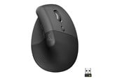 Mus - Logitech Lift for Business - Right Handed - Graphite - Ergonomisk mus - Optisk - 6 - Svart - 910-006494