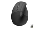 Mus - Logitech Lift for Business - Left Handed - Graphite - Ergonomisk mus - Optisk - 6 - Svart - 910-006495