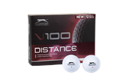 Sport & Fitness - Slazenger V100 Distance Golfballs 12 Pack - White - SL87505901ONE SIZE