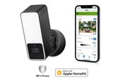 Smarthus - Eve Outdoor Cam Svart - Overvåkningskamera med flomlys for Apple HomeKit - 10ECA8101