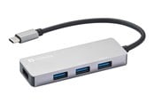 USB-hub - Sandberg 4-Port USB-C Hub USB-hub - 4 porter - Grå - 336-32