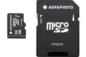 Minnekort - Agfa Photo - flash memory card - 64 GB - microSDXC UHS-I - 10582