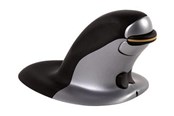 Mus - Fellowes Penguin Large - Vertical mouse - Laser - Sølv - 9894501