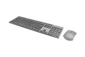 Tastatur - Deltaco Wireless Keyboard and Mouse Combo - Tastatur & Mussett - Nordisk - Grå - TB-800