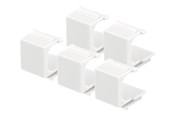 Tilbehør - Deltaco VR-229 Blank Cover for Keystone ports (5-Pack) White - VR-229