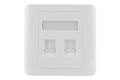 Tilbehør - Deltaco Flush Mount For Keystone 2 ports - VR-227