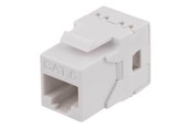 Tilbehør - Deltaco MD-118 Cat6 Keystone jack LSA/110 termination plastic 180 White - MD-118