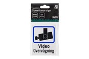 Videoovervåkningstilbehør - Deltaco Danish TV/Video surveillance sign in plastic 8x10cm (2-pack) - 20-025