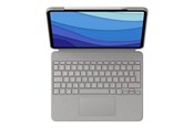 Tastatur - Logitech Combo Touch - keyboard and folio case - with trackpad - QWERTZ - German - sand - Tastatur & Foliosett - Tysk - Beige - 920-010216