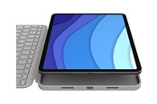 Tastatur - Logitech Combo Touch - keyboard and folio case - with trackpad - QWERTY - Italian - sand - Tastatur & Foliosett - Italiensk - Beige - 920-010170