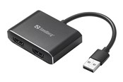 Dokkingstasjon - Sandberg USB to 2xHDMI Link - 134-35