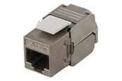 Tilbehør - Deltaco MD-112 FTP Cat6a keystone connector shielded 22-26AWG "Tool-free" - MD-112