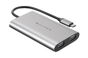 Skjermkabel - Hyper Drive USB-C To Duel HDMI Adapter - HDM1-GL