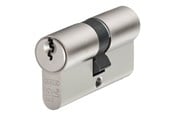 Sikkerhetsutstyr - ABUS E60NP 30/30 - door lock cylinder - nickel plated - E60NP 30/30