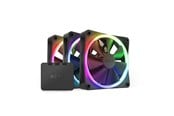 Kabinettvifte - NZXT F120 RGB 3-pack & RGB Controller - Black - Kabinettvifte - 120mm - Svart med RGB LED-lys - 28 dBA - RF-R12TF-B1