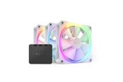 Kabinettvifte - NZXT F120 RGB 3-pack & RGB Controller - White - Kabinettvifte - 120mm - Hvit med RGB-lys - 28 dBA - RF-R12TF-W1