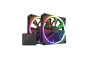 Kabinettvifte - NZXT F140 RGB 2-pack & RGB Controller - Black - Kabinettvifte - 140mm - Svart med RGB LED-lys - 33 dBA - RF-R14DF-B1