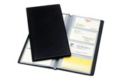 Skrivebordstilbehør - Esselte Business card book - for 60 x 95 mm - capacity: 128 cards - black - 56837