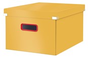 Arkivering & Oppbevaring - Leitz  Click & Store Cosy Cube medium oppbevaringsboks Varmgul - 53480019