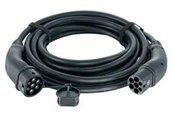 Lading av elbil - Harting Charging Cable 2 x Type 2, 32A, 22kW, 3 phase, 5 m, black - 08914090109A0