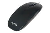 Mus - LogiLink Mouse optical black flat - Mus - Optisk - 3 knapper - Svart - ID0063