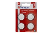 Batteri - Verbatim Lithium Battery CR2450 3V (4-Pack) - 49535