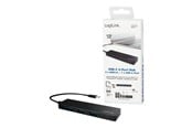 USB-hub - LogiLink Ultra-slim USB 3.2 Gen 1x1 USB-C 4-port hub USB-hub - 4 porter - Svart - UA0311