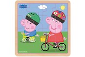 Treleker - Barbo Toys Peppa Pig - Wooden Puzzle - Bikeride - 5704976090069