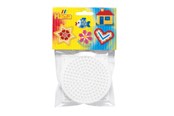 Kreative leker - Hama Ironing beads Pegboards Circle Square Heart 3pcs. - 4451