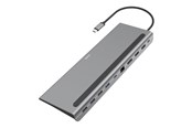 Dokkingstasjon - Hama USB-C Docking Station "Connect2Office Pro" 10 Ports - 00200100