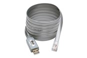 Nettverksadapter - Tripp Lite USB-A to RJ45 Serial Rollover Cable (M/M) - Cisco Compatible 250 Kbps1.83 m Gray - U209-006-RJ45-X